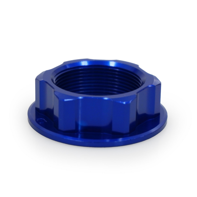 RFX Steering Stem NUT Blue - FXSN 10100 99BU For Yamaha Dirt Bikes 1994-2025 | Suzuki 400 / 400E / 400S / 400SM 2000-2017