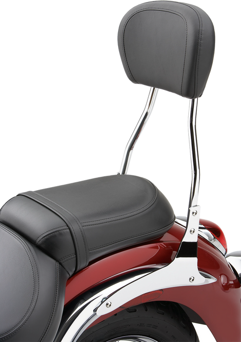 Cobra 82-97495 02-7765 STD ROUND SISSY BAR W/PAD CHROME YAM RAIDER 08-18