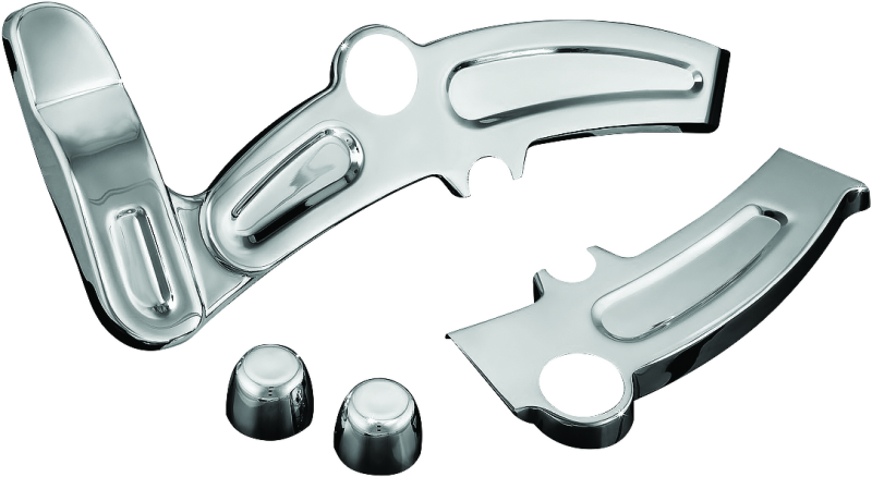 Kuryakyn 7773 Boomerang Frame Covers 08-17 Softails Chrome - Photo - Primary