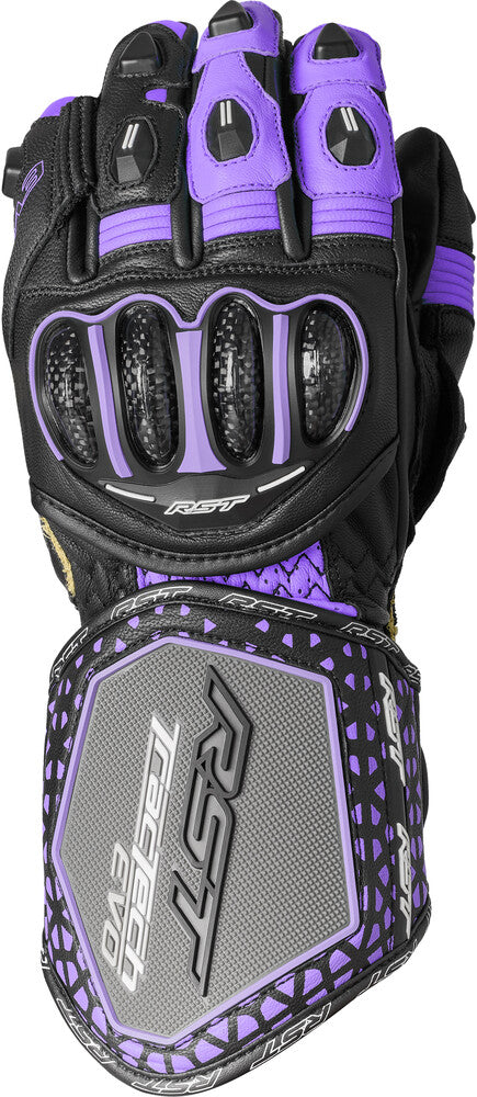 Rst 556-3495207 103495PNK-07 WOMENS TRACTECH EVO 4 CE GLOVE BLACK/FUSHIA/GREY LEATHER MD