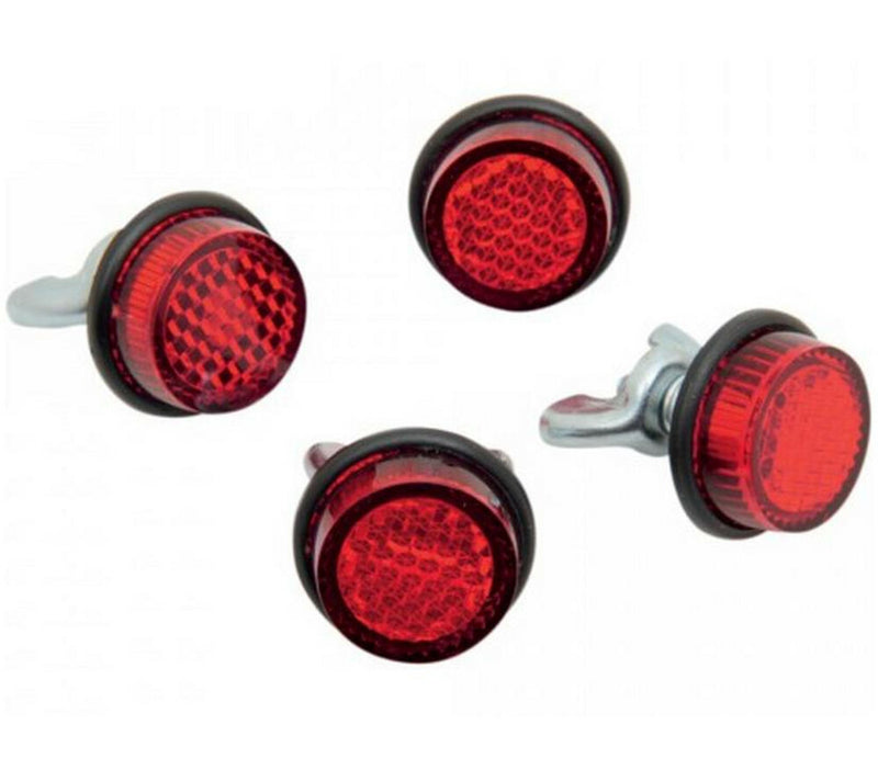 Chris Products 60-1406 CH4R MINI-REFLECTORS RED 4/PK