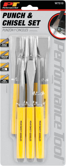 Performance Tool 117-2000 W7510 7 PC PUNCH / CHISEL SET