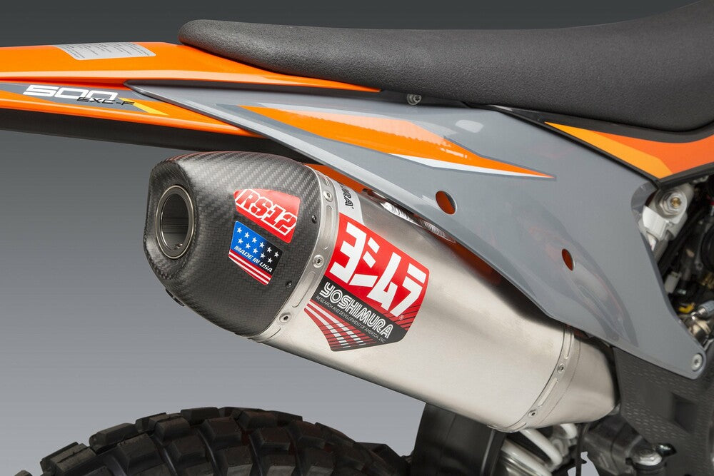 Yoshimura 961-4417 265000S320 RS12 HDR/CANISTER/END CAP EXHAUST SYSTEM SS-AL-CF