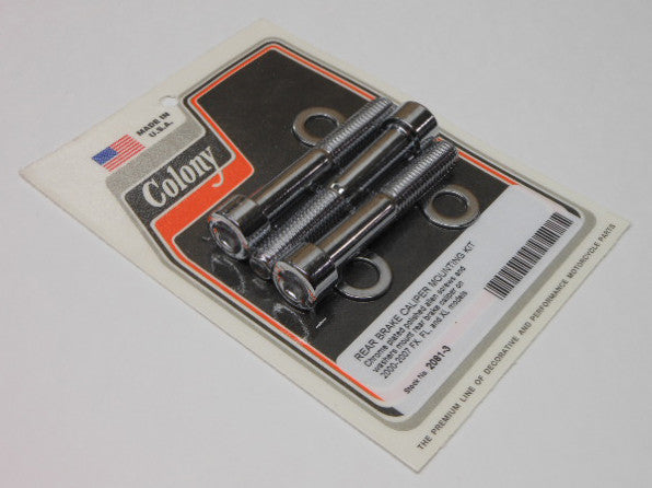 Colony Machine Rear Caliper Mount Kit XL FXD Flst - 2081-3 For Harley 2000-2007