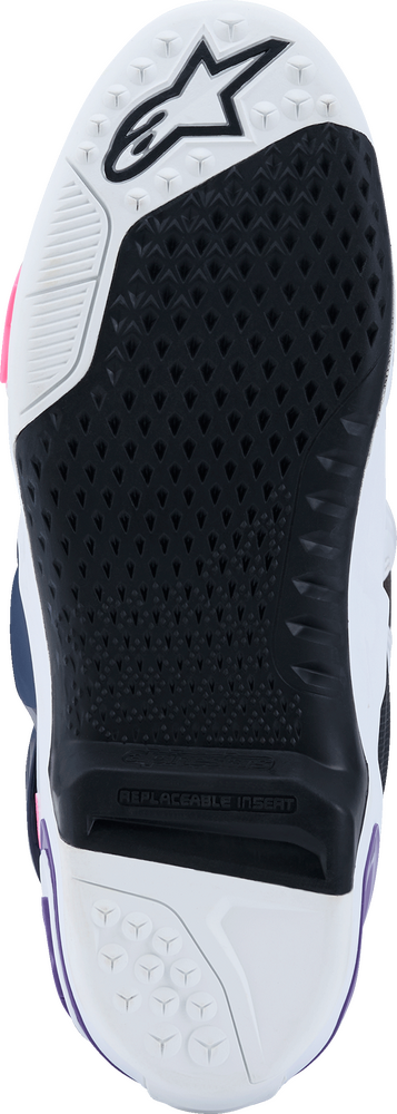 Alpinestars 482-0015912 2010020-2780-12 TECH 10 WHT/VIOLET/NVY BL/PNK FL 12