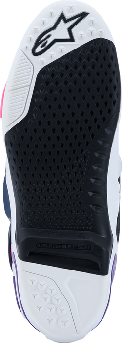 Alpinestars 482-0015910 2010020-2780-10 TECH 10 WHT/VIOLET/NVY BL/PNK FL 10