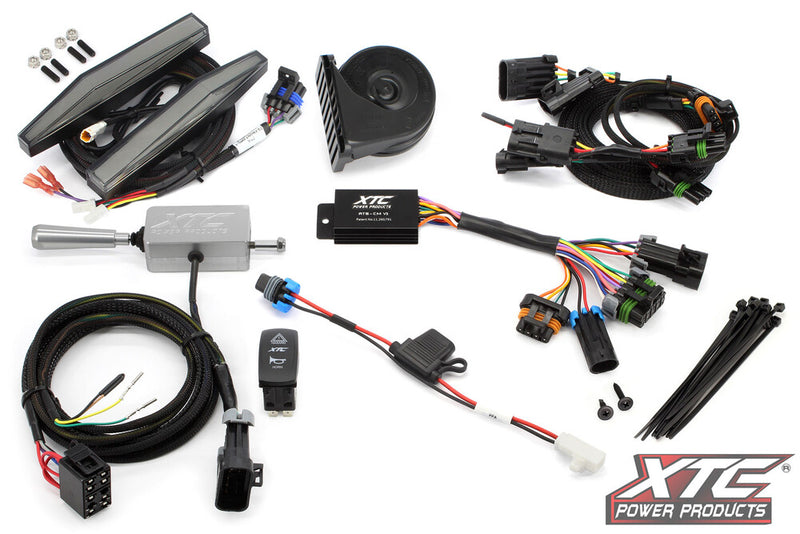 Xtc Power Products Auto Turn Signal Kit W Billet Lever AND Front DRL Lights CAN - ATS-L-CAN-MAVR-DRL Can-Am Maverick 2024-2026