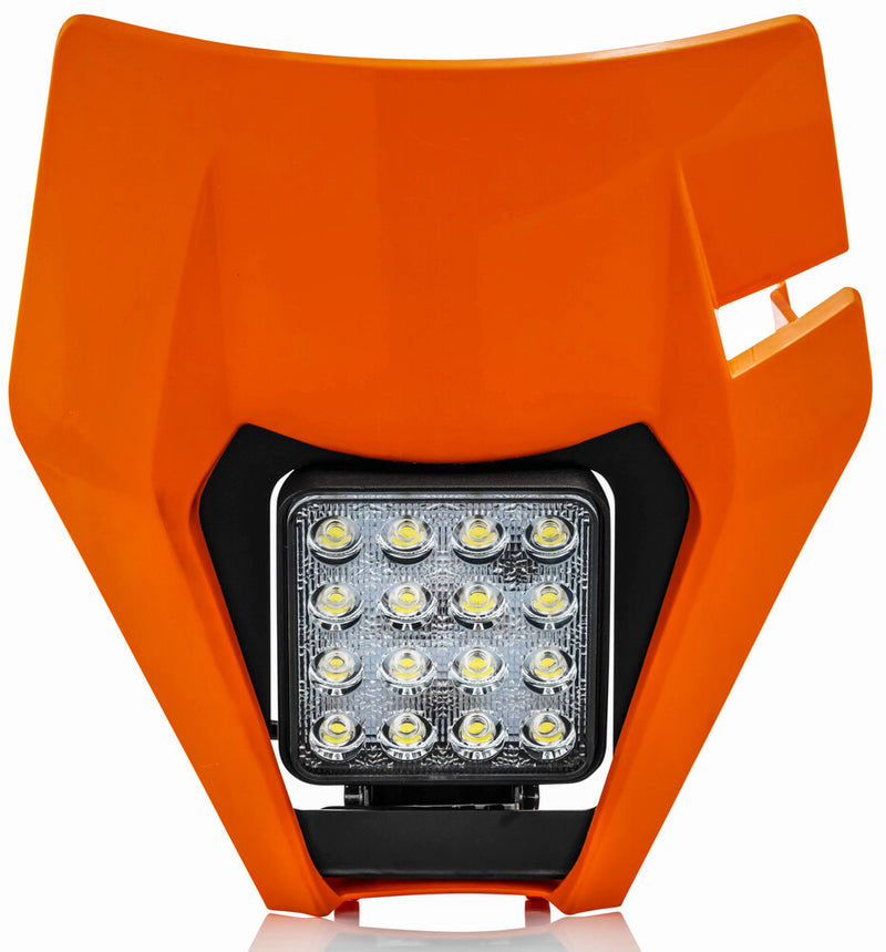 Acerbis 2780475226 Front VSL Headlight 4320 Lumen Orange KTM Dirt Bikes 2017-2019