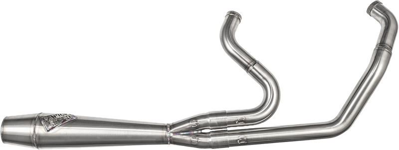 Sawicki 2IN1 M8 Softail Cannon Brushed SS - 930-01235 For Harley Softail 2018-2021