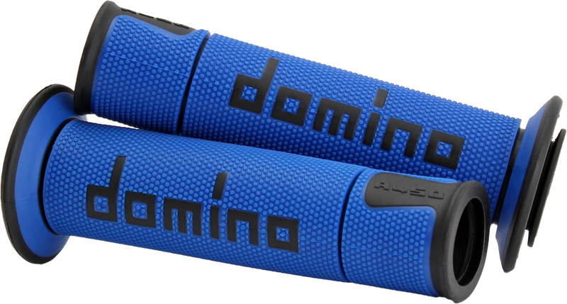Domino Racing 58-2282 A45041C4048B7-0 A450 ROAD RACING GRIPS BLUE/BLACK PAIR