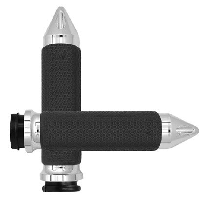 Avon 40-4735C MF-63-CH-FLY-SP FLY BY WIRE THROTTLE MEMORY FOAM GRIP CHROME