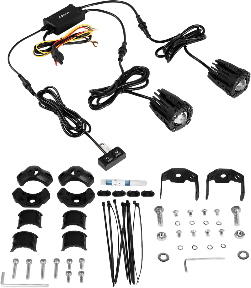 Xk Glow 653-0165 XK034021 DUAL LED DRIVING LIGHT 2IN WHITE/AMBER