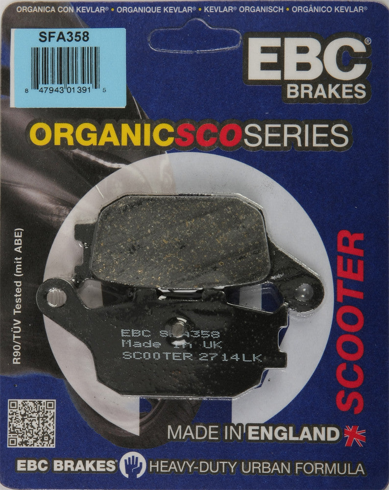 EBC Brake Pads Organic - SFA358 Honda Reflex 2001-2007