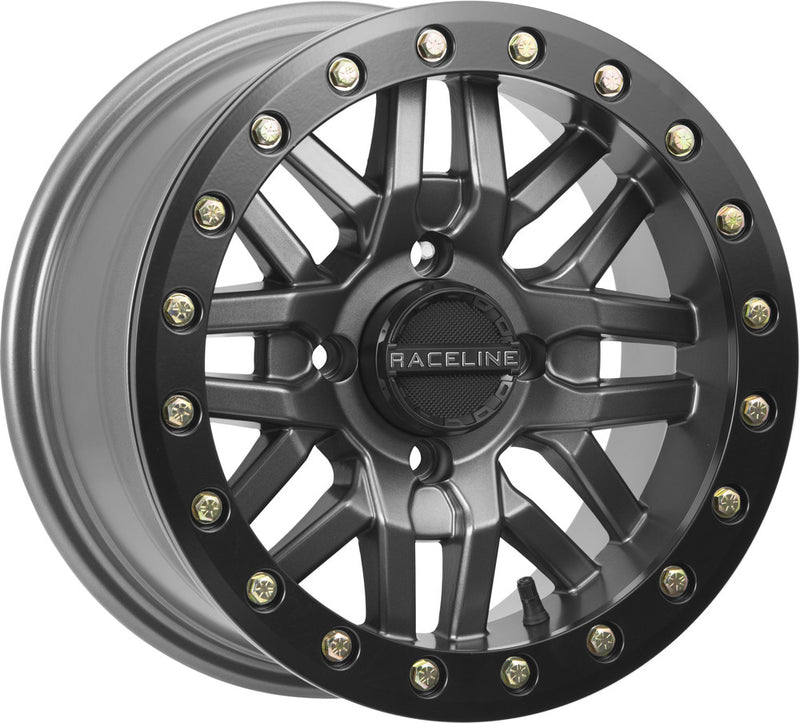 Raceline Wheels Ryno Bdlk Wheel 14X7 4/137 5+2 (+10MM) Gunmetal - A91G-47037-52 Honda Pioneer 2016-2023