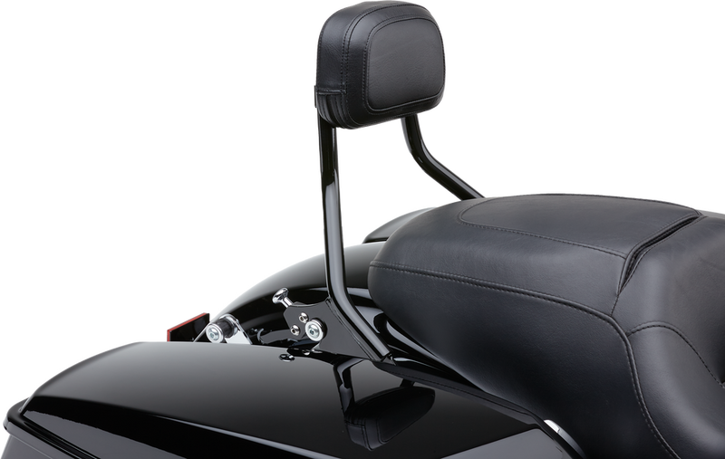 Cobra Detach Backrest Short Black FLH FLT - 602-2212B For Harley Touring 1997-2008