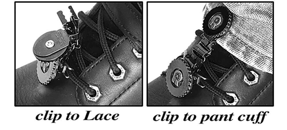 Ryder Clips 26-7014 BSL-FC CLIPS FOR LACED BOOTS BONES/SKULL