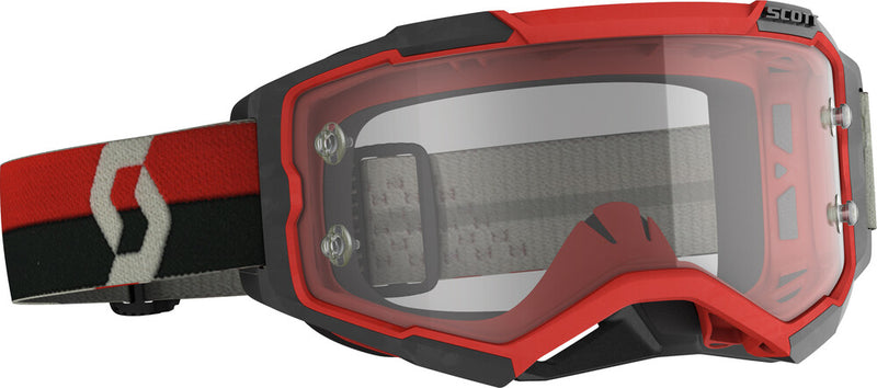 Scott 51-2322 274514-1018113 FURY GOGGLE RED/BLACK CLEAR WORKS LENS