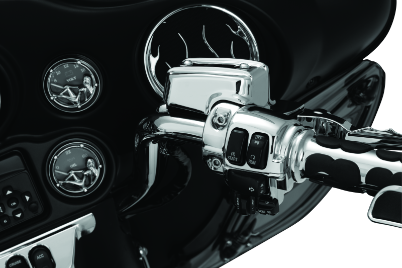 Kuryakyn 1740 Handlebar Control Dress Up Kit Chrome - Photo - Primary