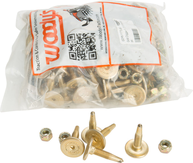 Woody's 18-3156-96 GDP6-1175-B GOLD DIGGER CARBIDE TRACTION MASTER STUD 1.175" 96/PK