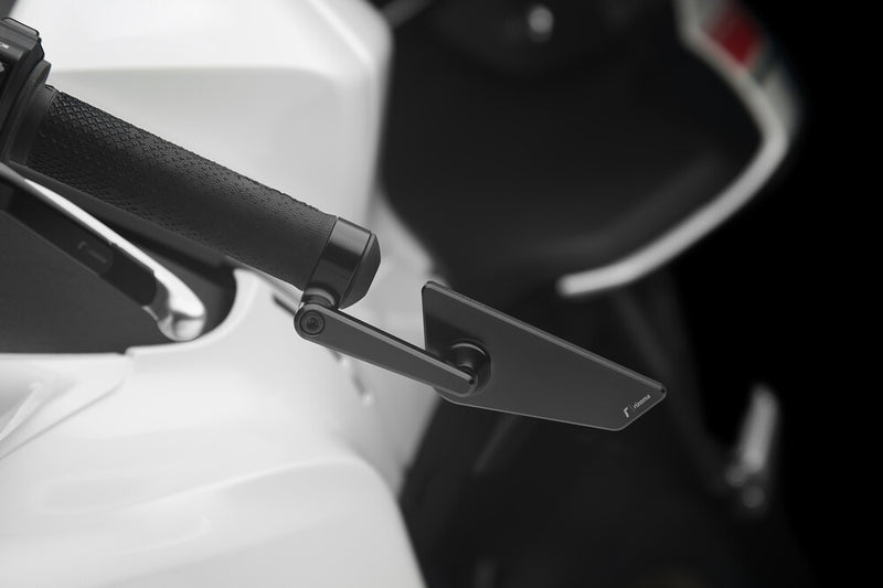 Rizoma 58-BS295B BS295B CUT EDGE BAR END MIRROR UNIVERSAL RIGHT BLACK EA