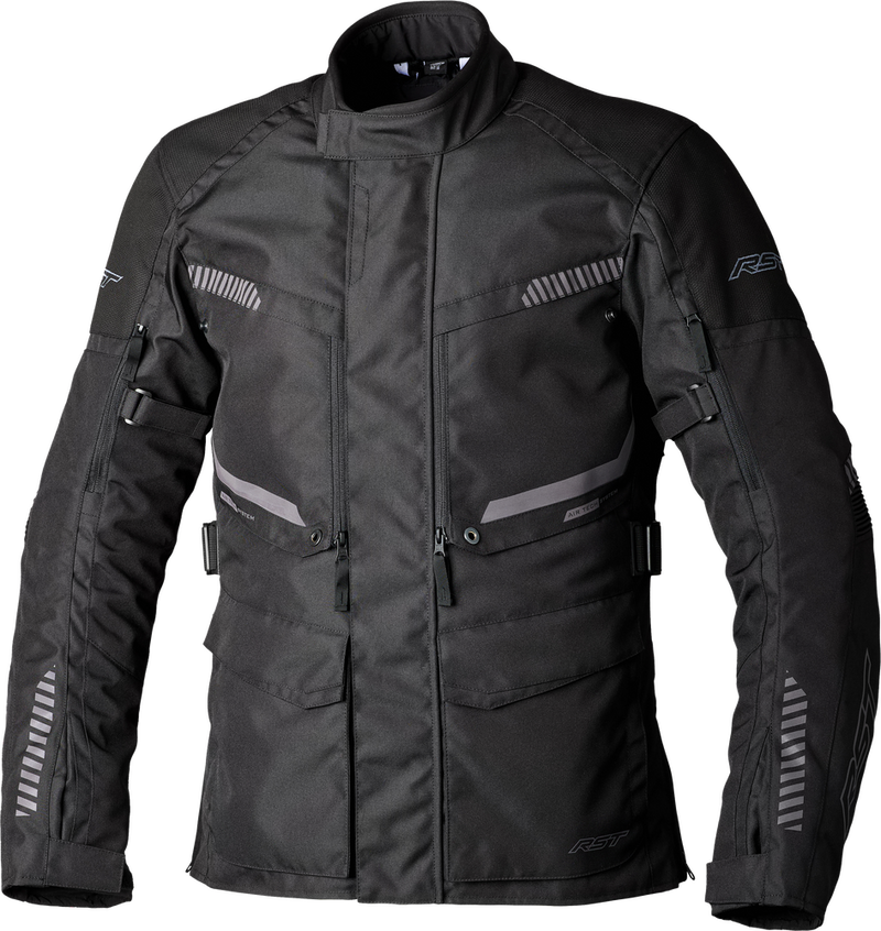 Rst 556-3198042 103198BLK-42 MAVERICK EVO CE JACKET BLACK/BLACK TEXTILE MD