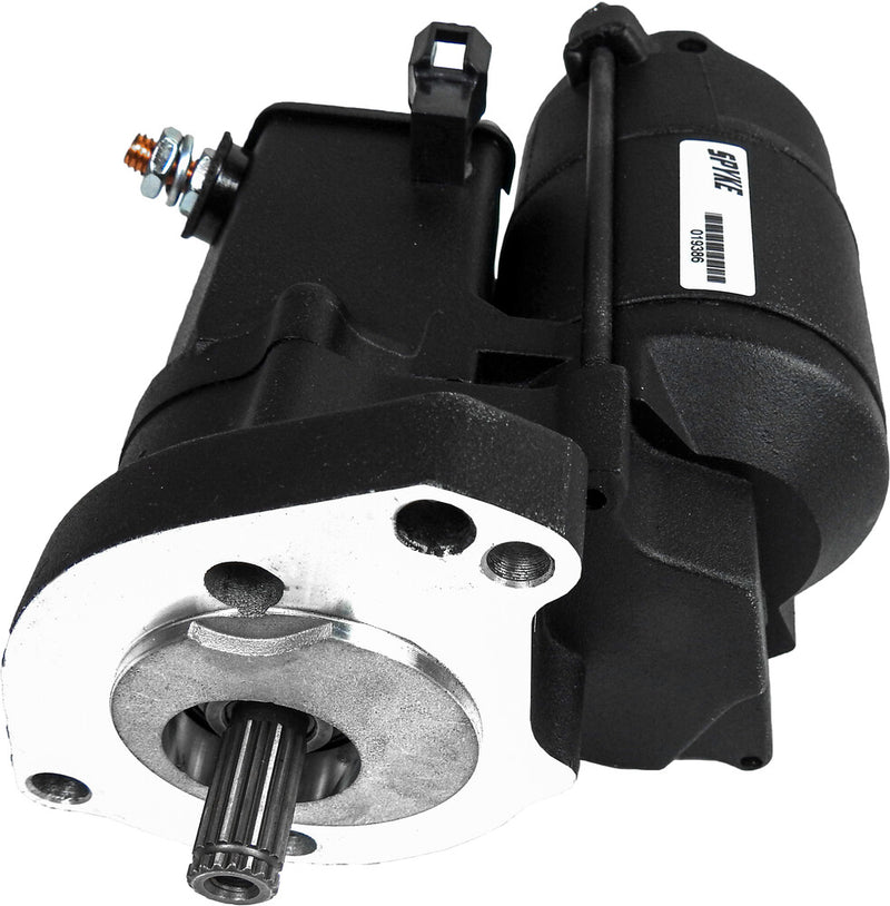 Spyke Starter 1.4KW Black ` BIG Twin (except FLH T) - 400410 For Harley Motorcycles 1989-1993