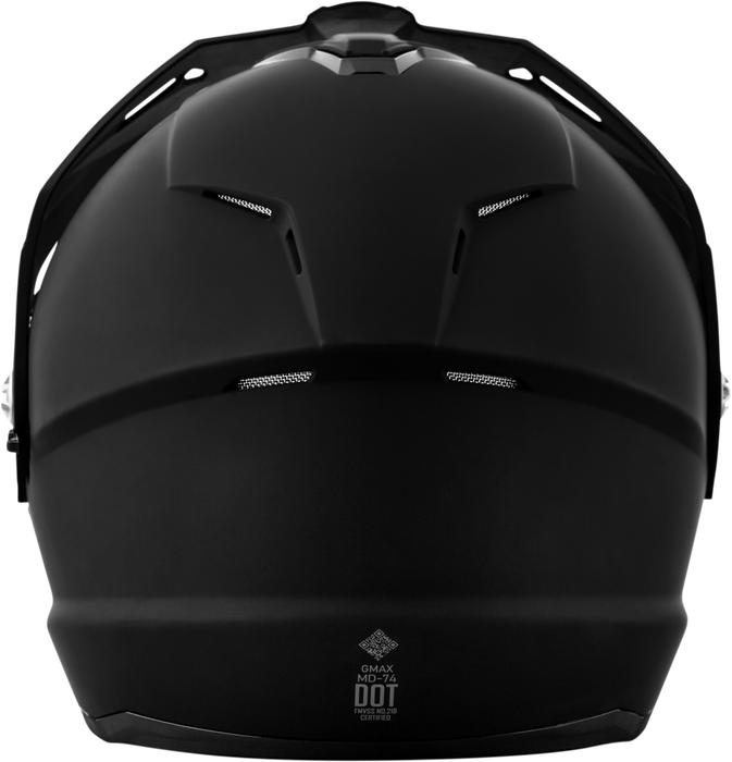 Gmax 72-7531S M1740074 MD-74 SOLID HELMETS MATTE BLACK SM
