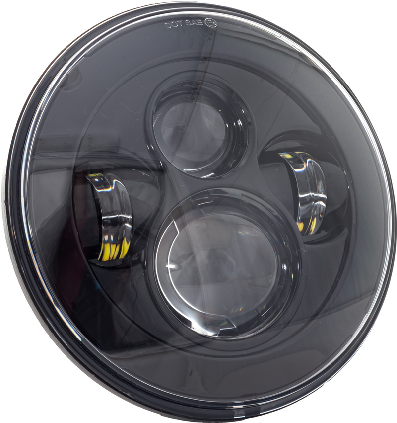 Letric Lighting Co 850-09662 LLC-LH-7B 7" HEADLIGHT BLACK W/ MNT ADAPTER