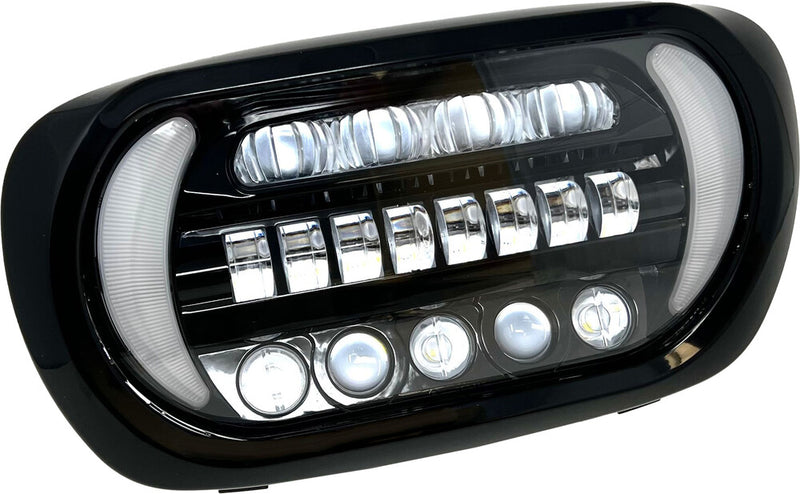 Letric Lighting Co 850-09203 LLC-3ERA-TS SHARK TOOTH INTERGRATED LED HEADLIGHT `00-13 FLTR