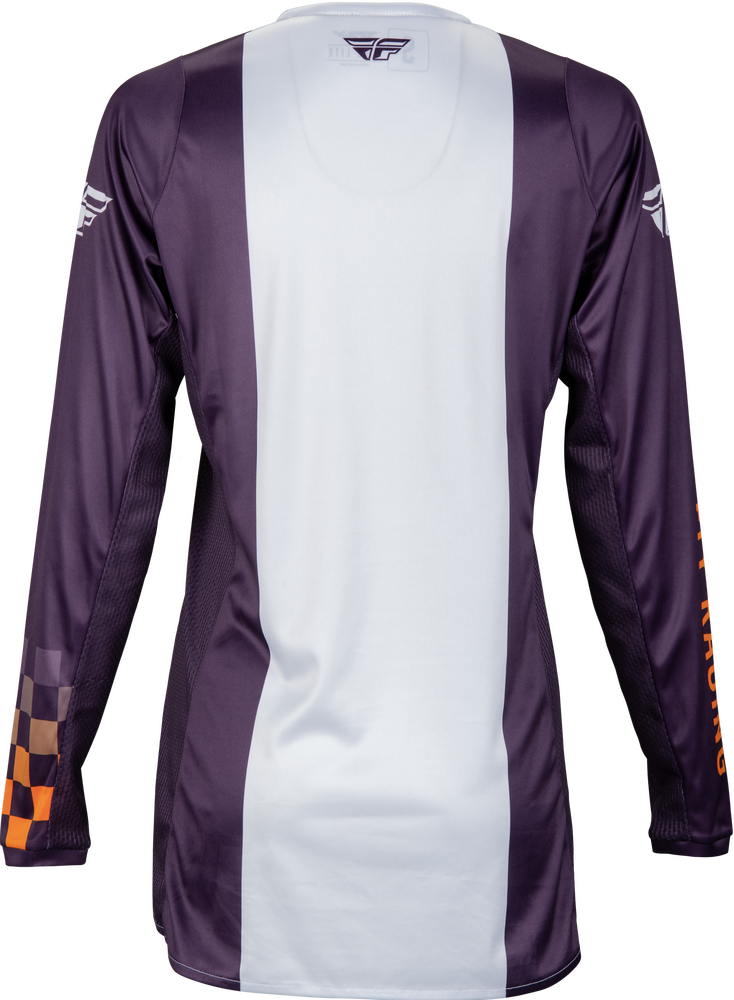 Fly Racing 377-621M 377-621M WOMEN'S LITE JERSEY DEEP PURPLE/WHT/NEON CORAL MD