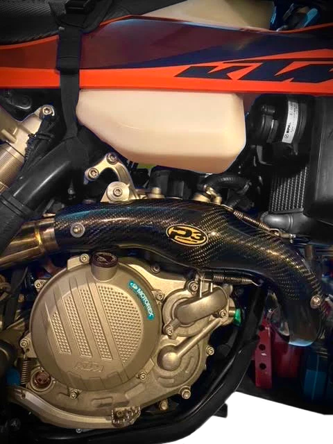 P3 Heat Shield Carbon KTM HUS FMF - 201089 For Husqvarna Dirt Bikes 2024 | KTM XCF 450 / EXC-F 500 / 500 2024