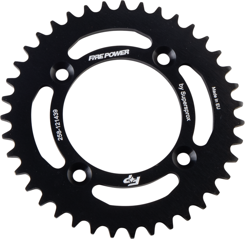 Fire Power Rear Sprocket Aluminum 39T Black - FPA-1214-39-BLK Honda CR60R 1983-1984