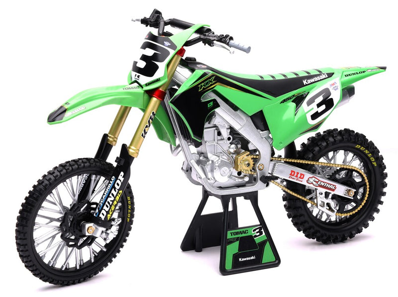 New Ray Toys 959-0155 49663 1:6 SCALE FACTORY KAWASAKI ELI TOMAC #3 BONUS #1 STICKER