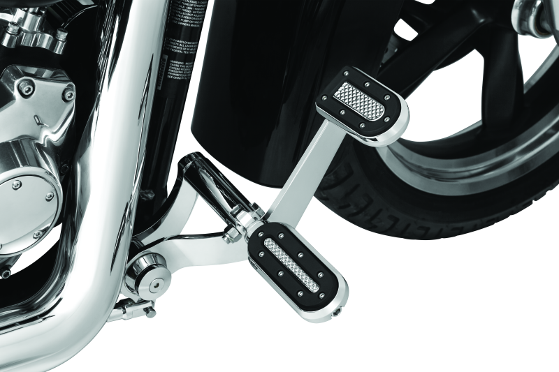 Kuryakyn 7037 Heavy Industry Brake Pedal 84-17 FX Models Chrome - User 1