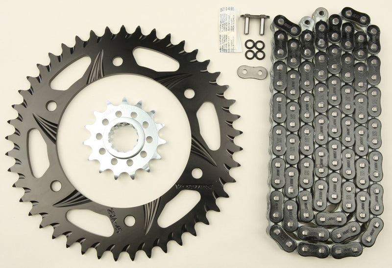 Vortex Sprocket Chain Kit Steel Aluminum 15/45T Black RX3 520-108L Black - CK6335 Honda CBR929RR / CBR954RR 2000-2003