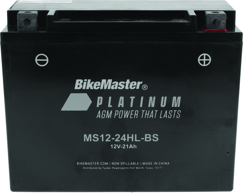 BikeMaster 780765 AGM Battery - MS12-24HL-BS - Photo - Primary