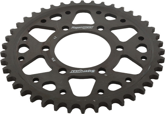 Supersprox Rear Sprocket Steel 42T-530 Black - RFE-816-42-BLK Suzuki 750 / 1100 / 1200S Bandit / GSF1200S Bandit 1990-2005