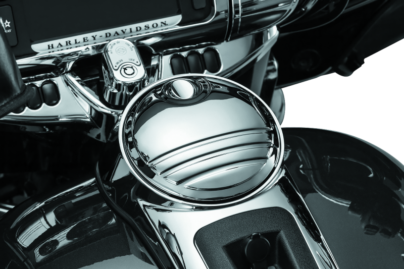 Kuryakyn 6968 Tri-line Fuel Door Chrome - User 1