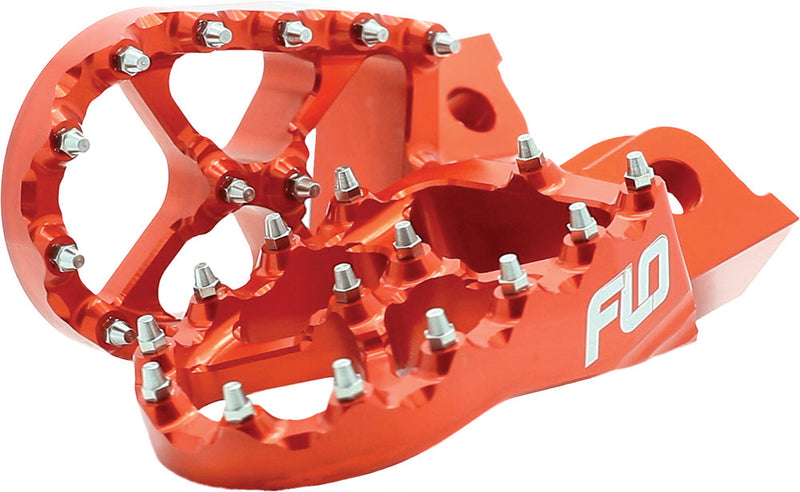 Flo Motorsports PRO Series Foot Pegs Orange KTM HUS - FPEG-795-2 ORG KTM Dirt Bikes 2016-2024
