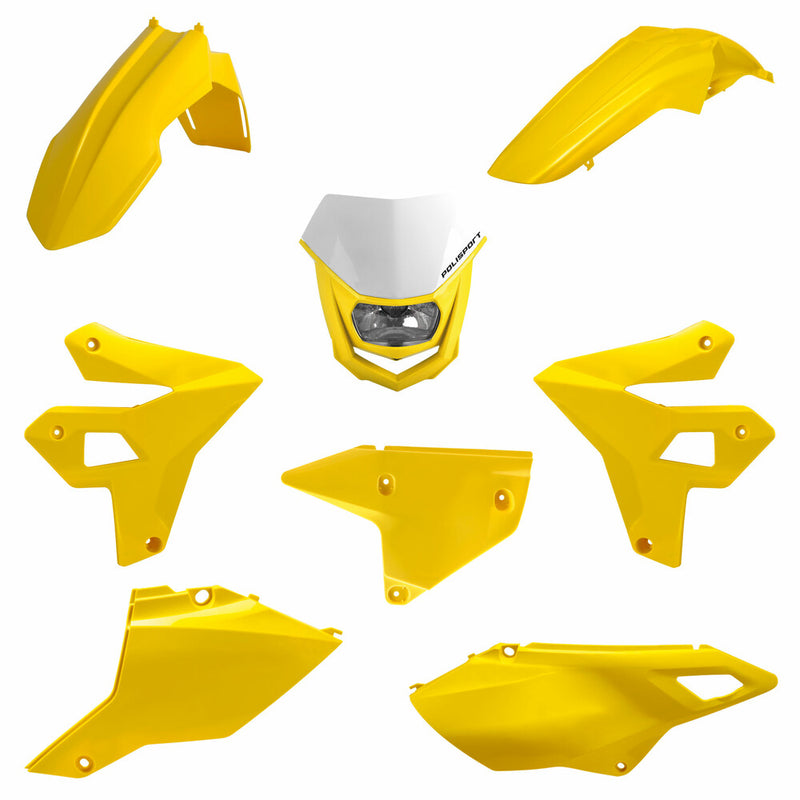 Polisport Restyling Kit W Halo Headlight Yellow Suzuki DRZ400 - 91590 Suzuki 400 / 400E / 400S / 400SM 2000-2024
