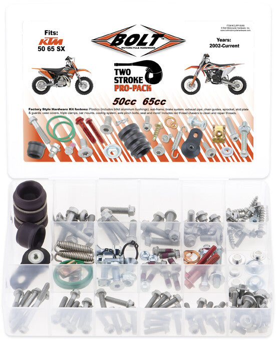 Bolt Euro Style TWO Stroke PRO-Pack - EUPP-50/65 For Husqvarna TC 50 / TC 65 2018-2025 | KTM SX 65 / SX 50 / XC 65 2002-2025