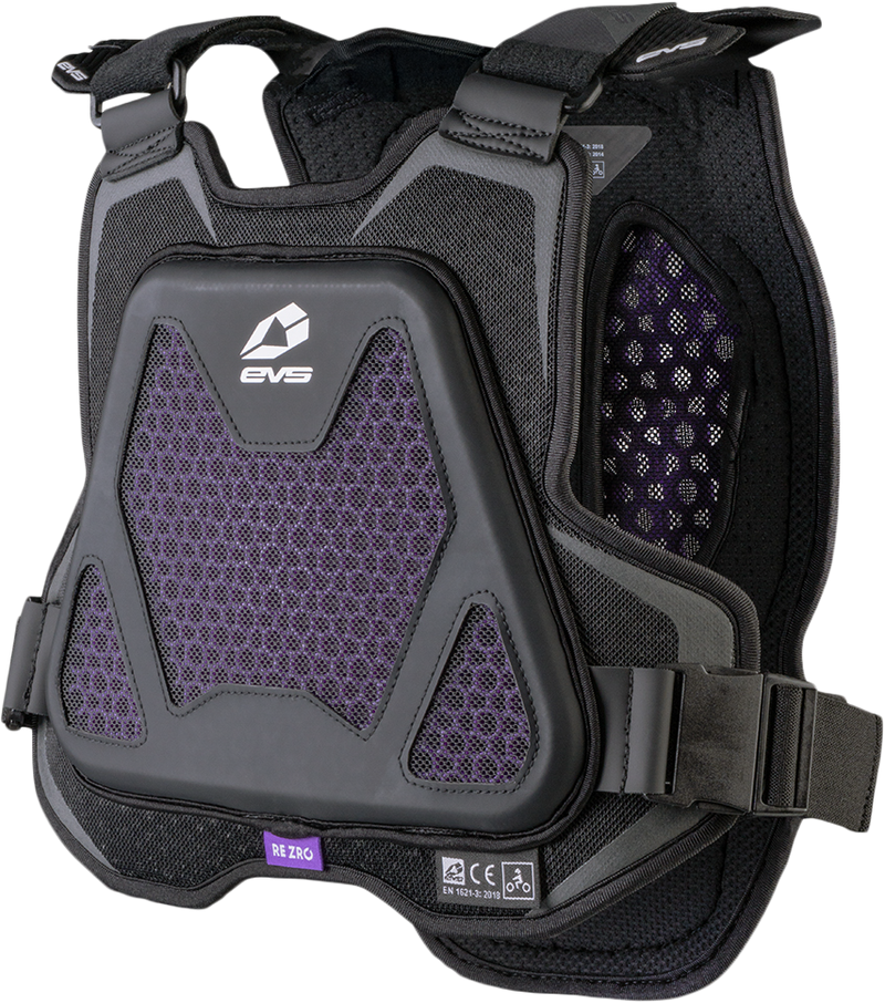 Evs EVO Chest Protector With Rezro Black Youth - EVO-BK-Y