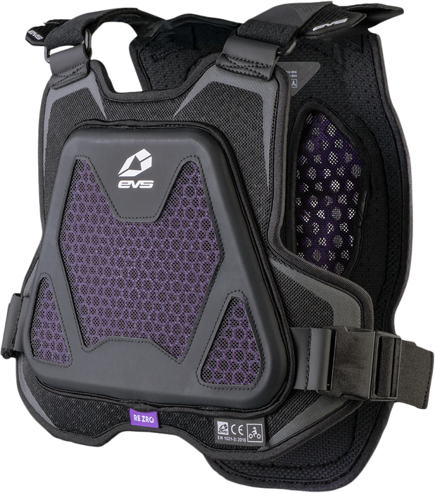 Evs 663-3071 EVO-BK-Y EVO CHEST PROTECTOR W/REZRO BLACK YOUTH