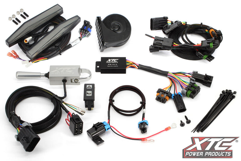 Xtc Power Products Auto Turn Signal Kit W Billet Lever AND Front DRL Lights CAN Can-Am Maverick - ATS-L-CAN-X3-DRL Can-Am Maverick 2017-2026