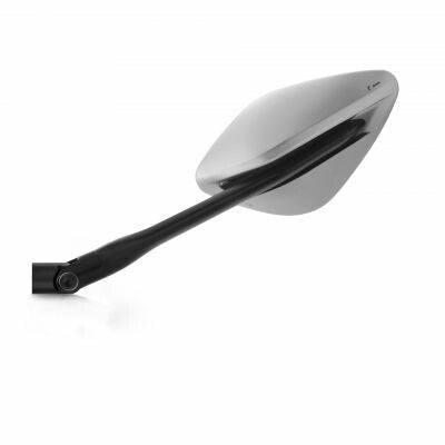 Rizoma 58-BS324A BS324A NAMIC STREET MIRROR SILVER/BLACK LEFT EA