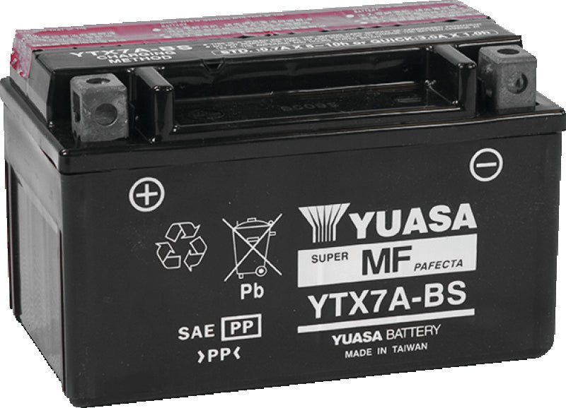 Yuasa Battery YUAM32X7A Yuasa YTX7A-BS Maintenance Free AGM 12-Volt Battery W/bottle - Photo - Primary