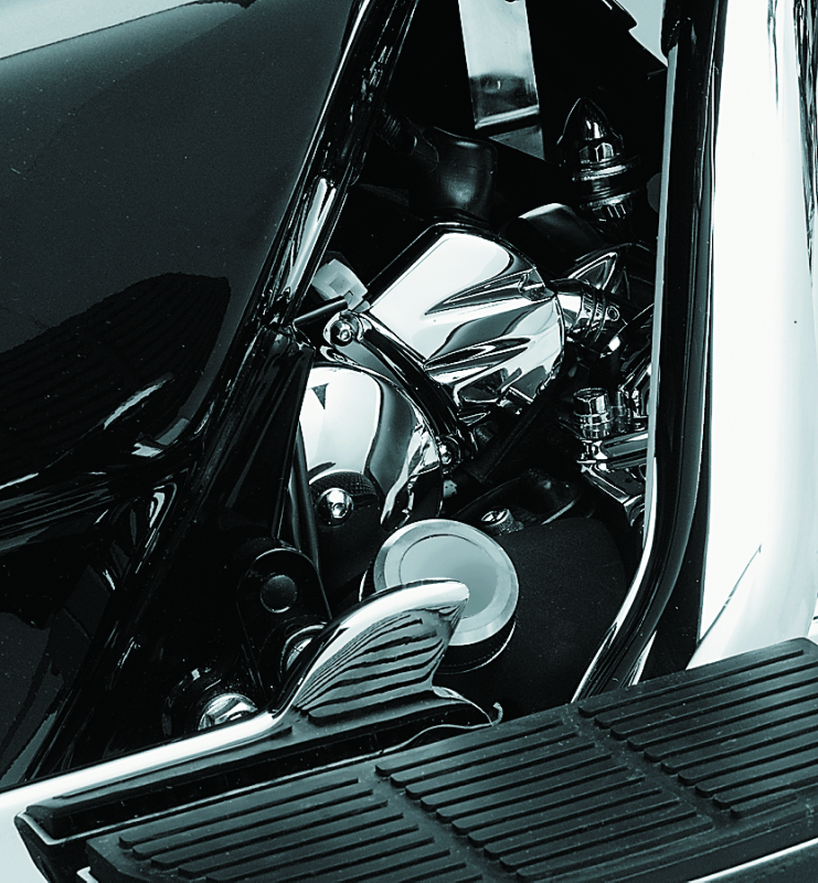 Kuryakyn 9050 Solenoid Cover 90-06 Big Twins 91-19 XL Sportsters Chrome - User 1