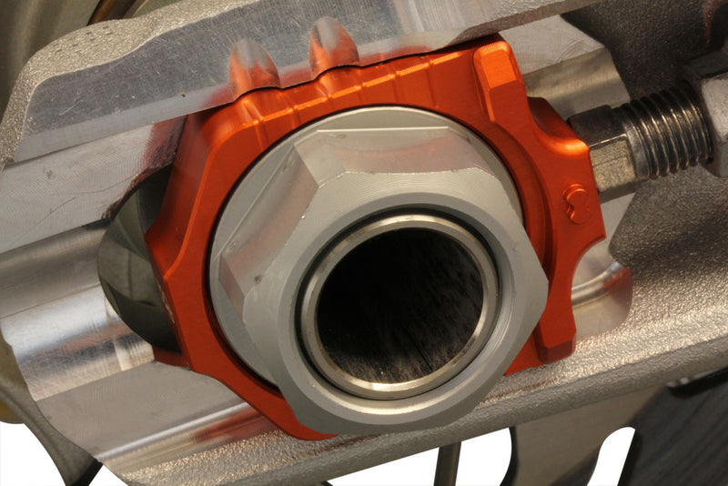 Works Axle Blocks Elite KTM HUS Orange - 17-263 KTM Dirt Bikes 2013-2022