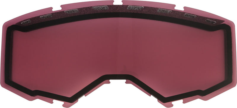 Fly Racing 37-5461 FLB-039 DUAL LENS WITH VENTS ADULT SILVER MIRROR/ROSE