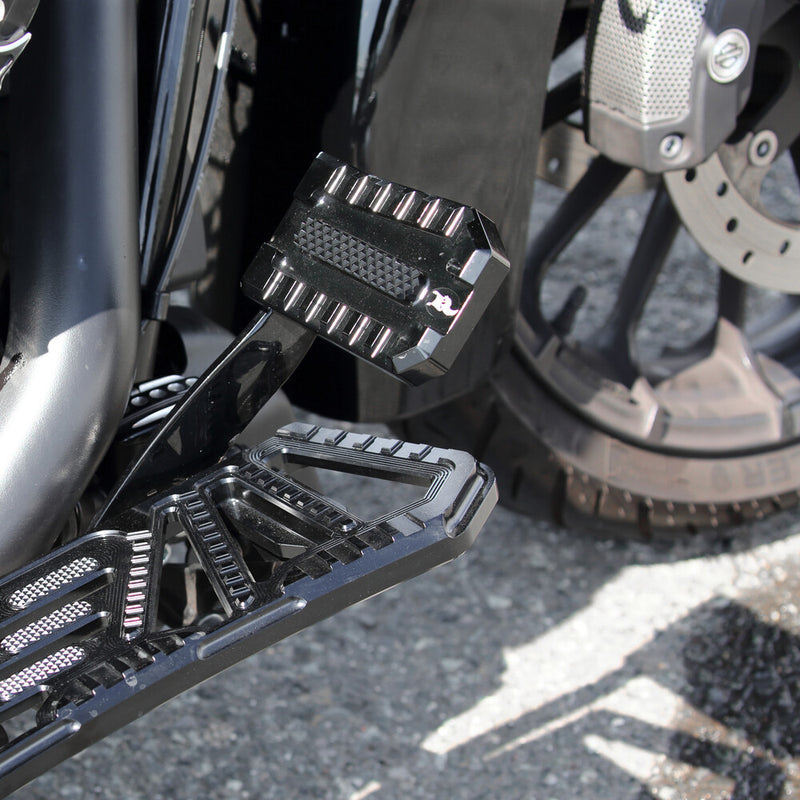 Kens Factory NL Brake Pedal Black FLT Flst - KFP-06 For Harley Motorcycles 1986-2021